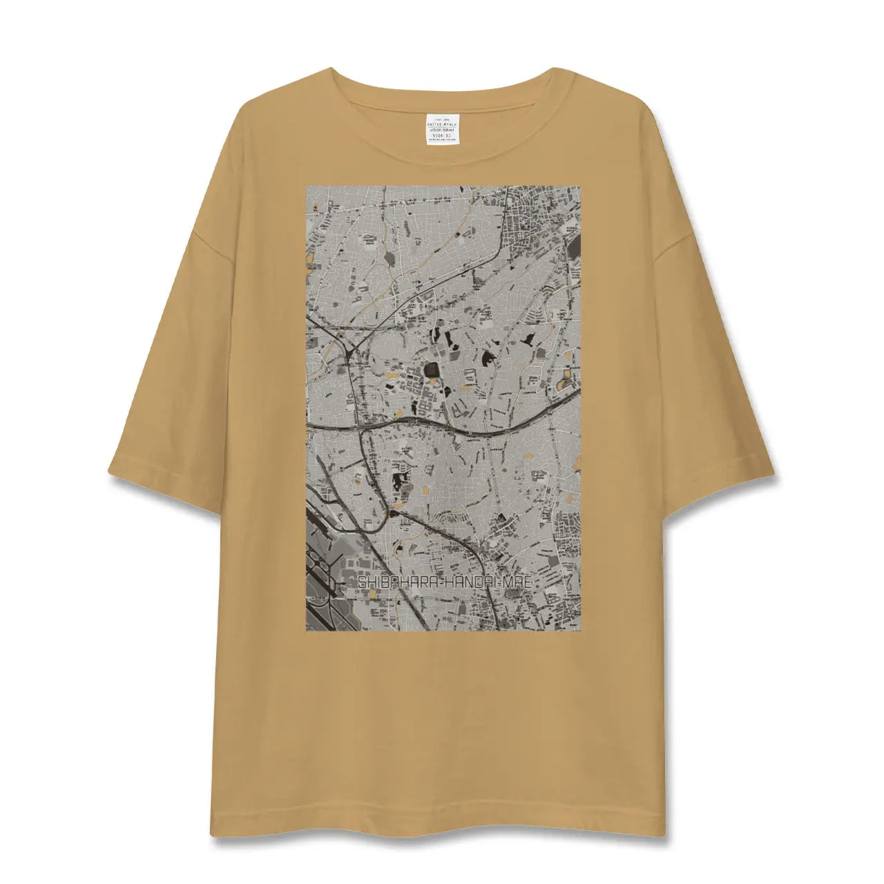 【柴原阪大前(大阪府)】地図柄ビッグシルエットTシャツ