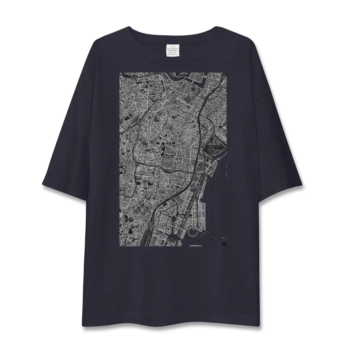 【芝公園(東京都)】地図柄ビッグシルエットTシャツ