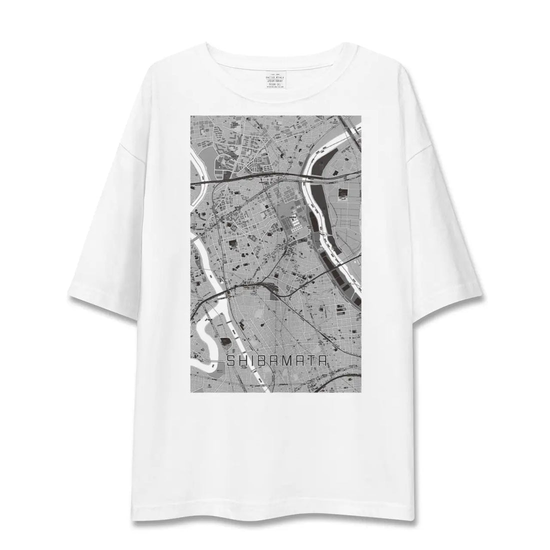 【柴又(東京都)】地図柄ビッグシルエットTシャツ