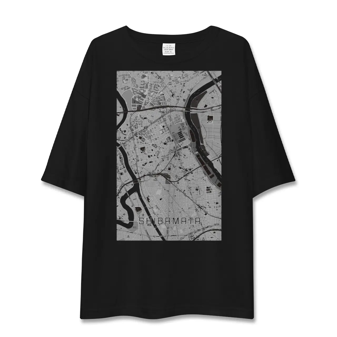 【柴又(東京都)】地図柄ビッグシルエットTシャツ