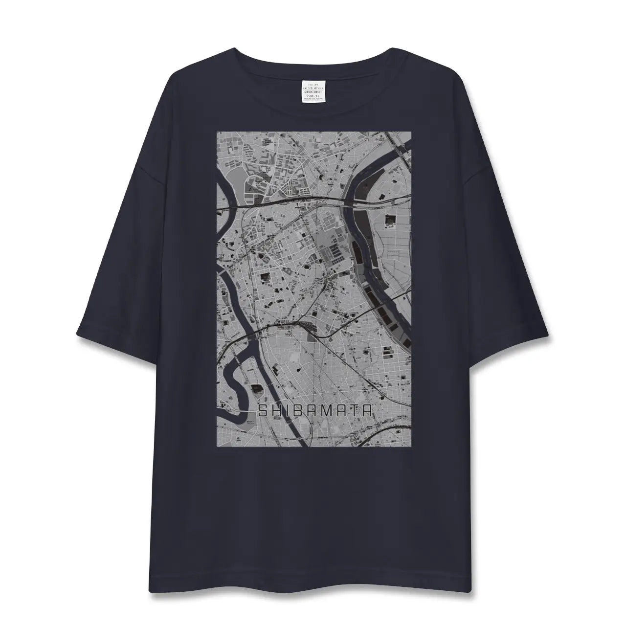 【柴又(東京都)】地図柄ビッグシルエットTシャツ
