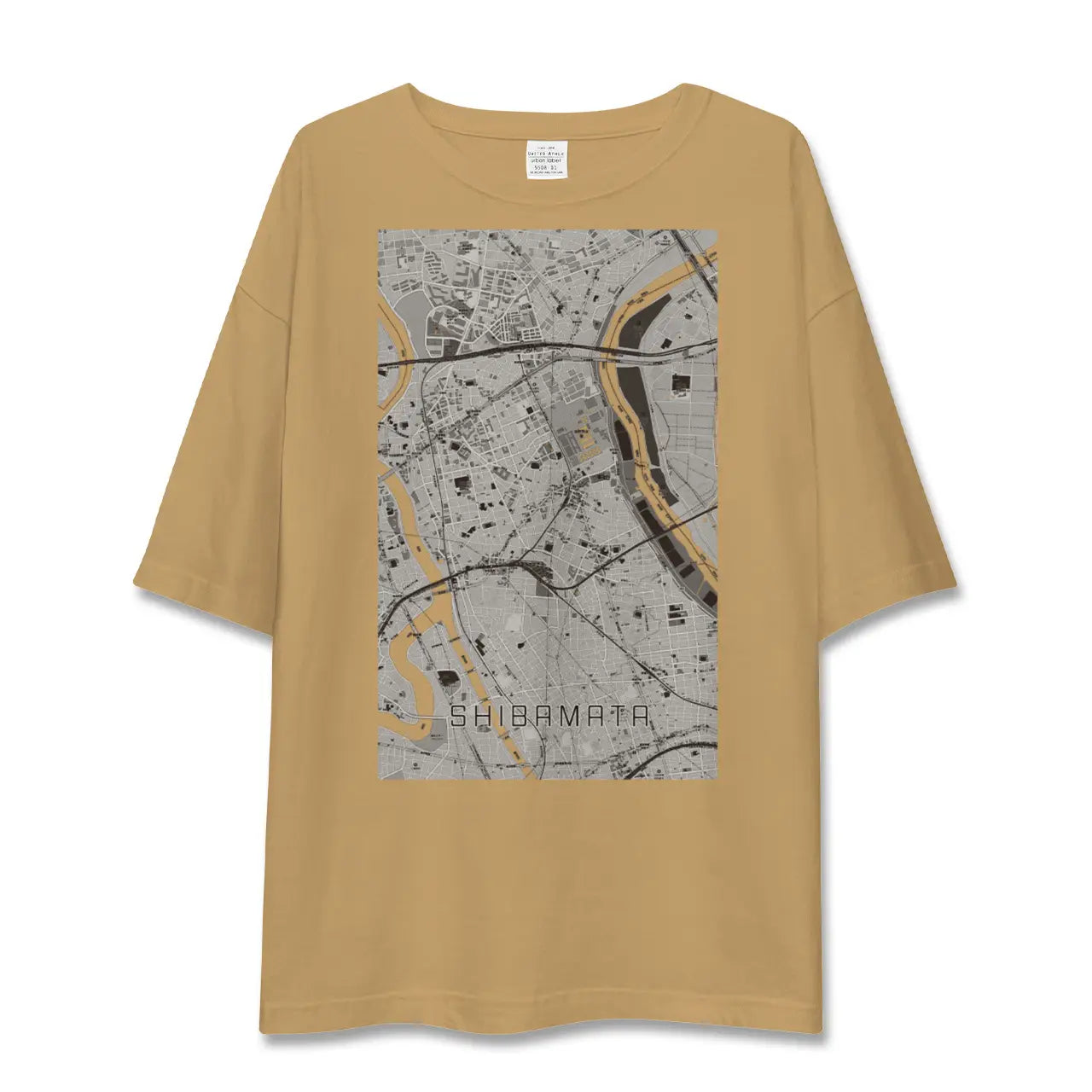 【柴又(東京都)】地図柄ビッグシルエットTシャツ