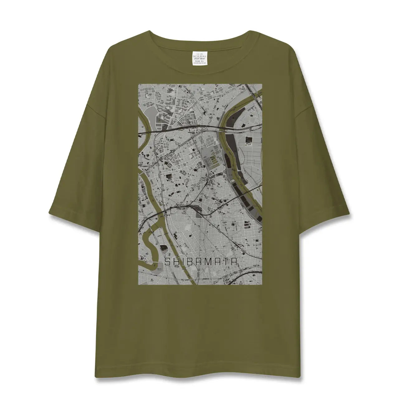 【柴又(東京都)】地図柄ビッグシルエットTシャツ