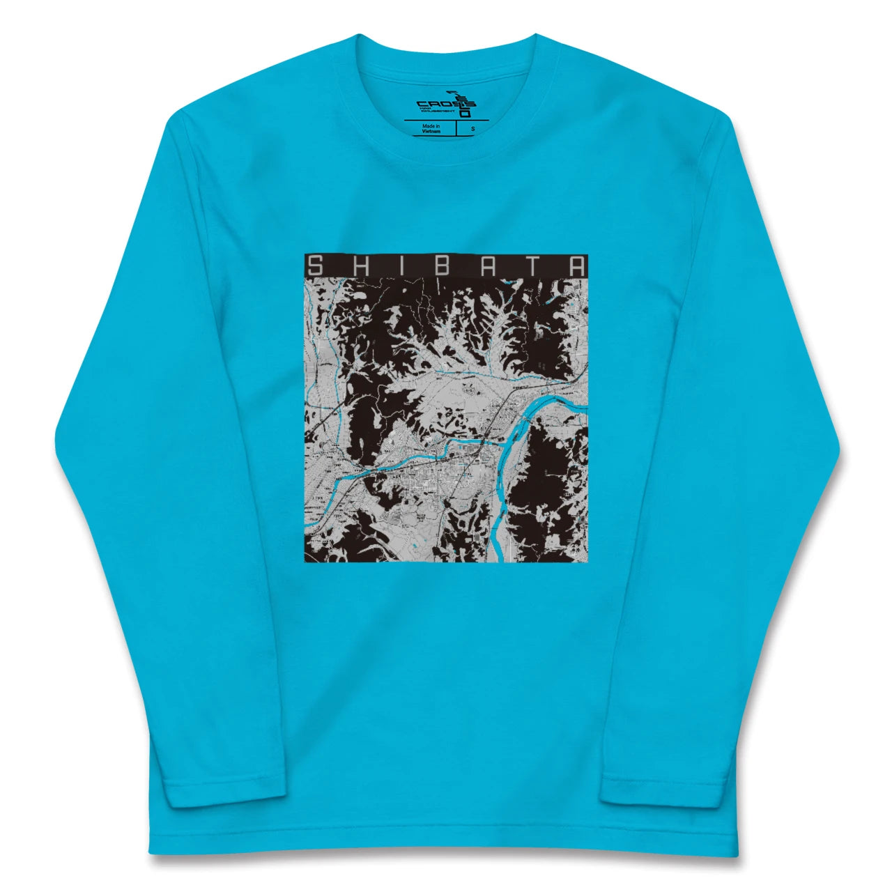 【柴田(宮城県)】地図柄ロングスリーブTシャツ
