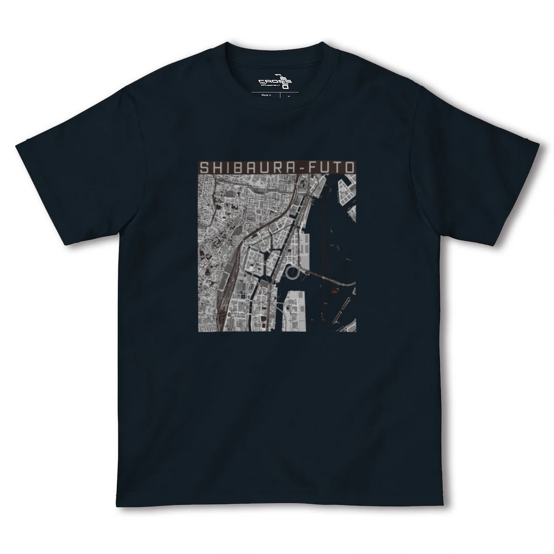 【芝浦ふ頭(東京都)】地図柄ヘビーウェイトTシャツ