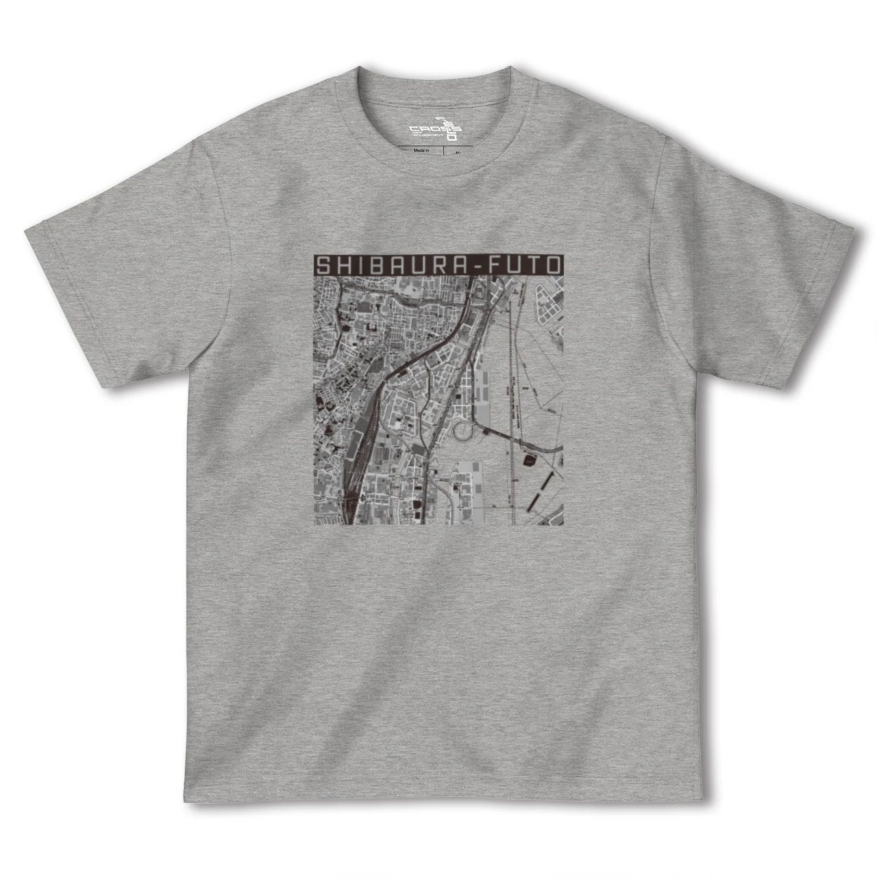 【芝浦ふ頭(東京都)】地図柄ヘビーウェイトTシャツ