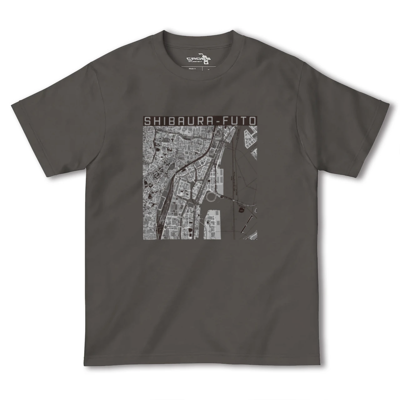 【芝浦ふ頭(東京都)】地図柄ヘビーウェイトTシャツ