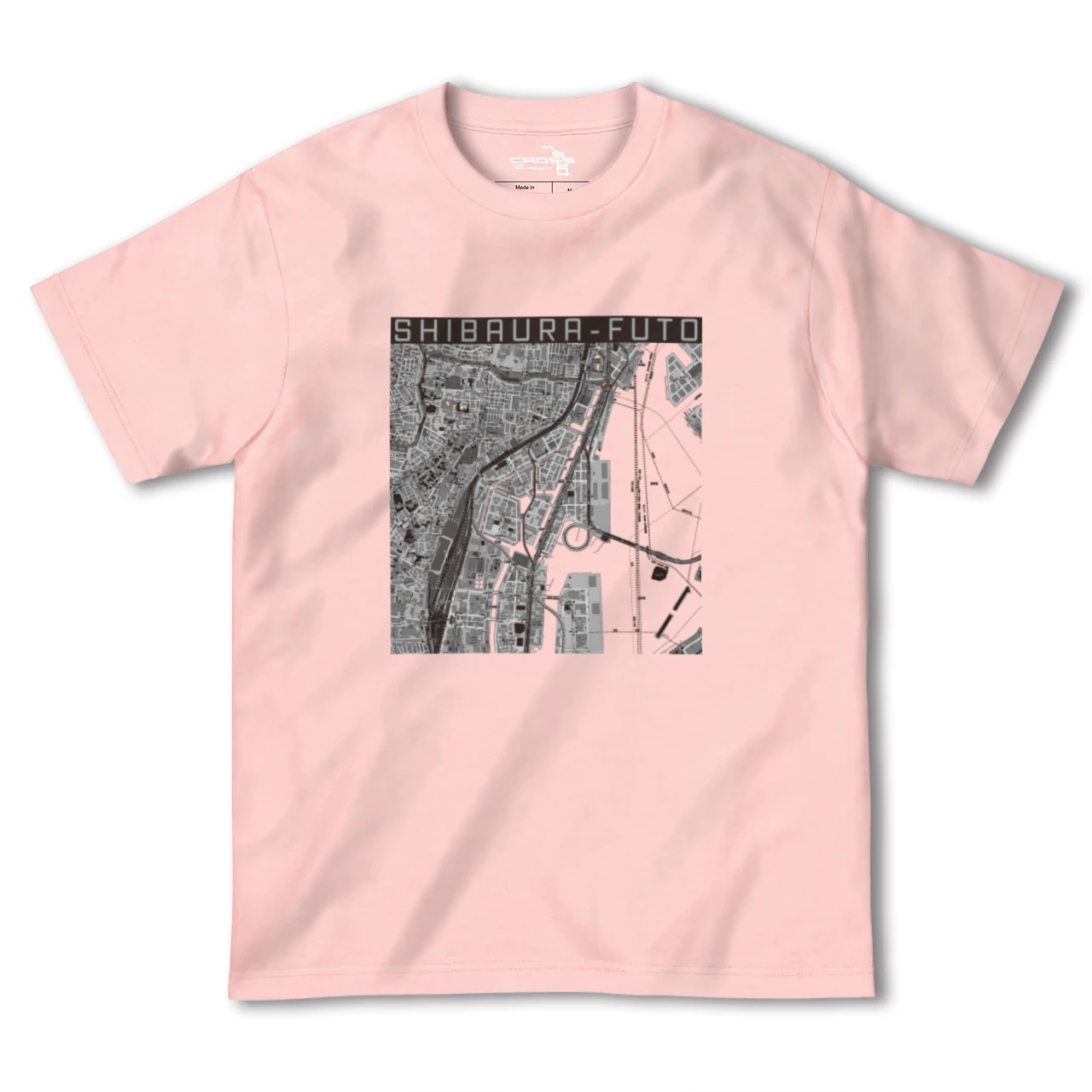 【芝浦ふ頭(東京都)】地図柄ヘビーウェイトTシャツ