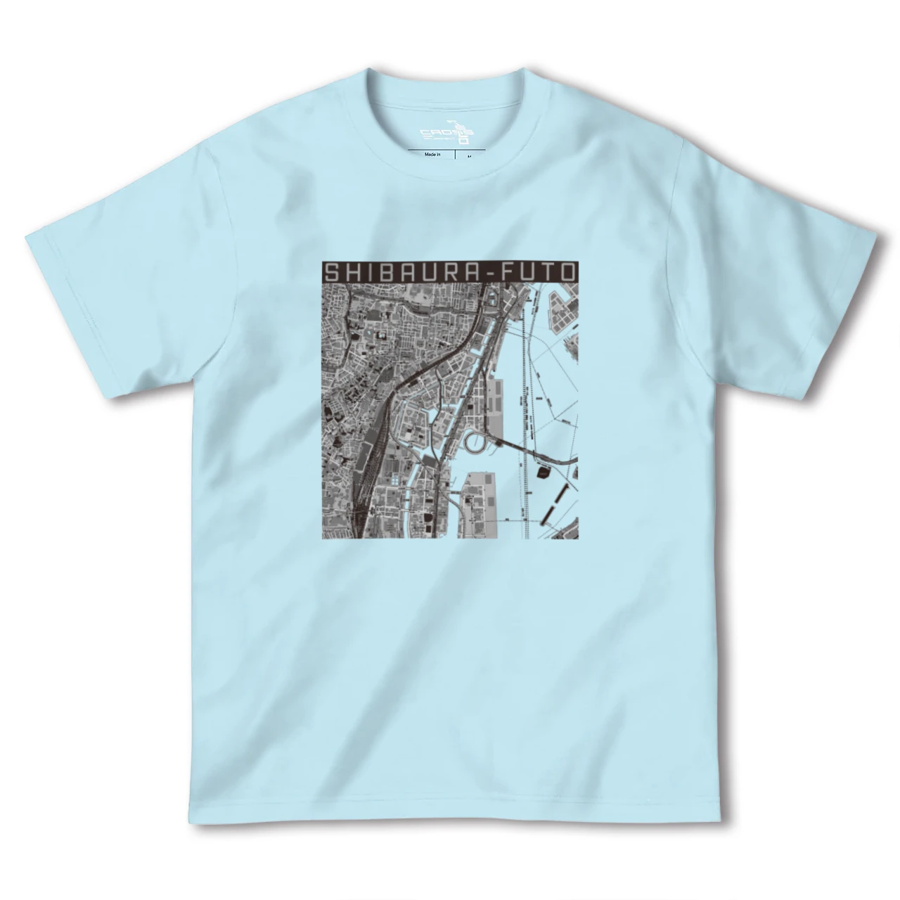 【芝浦ふ頭(東京都)】地図柄ヘビーウェイトTシャツ