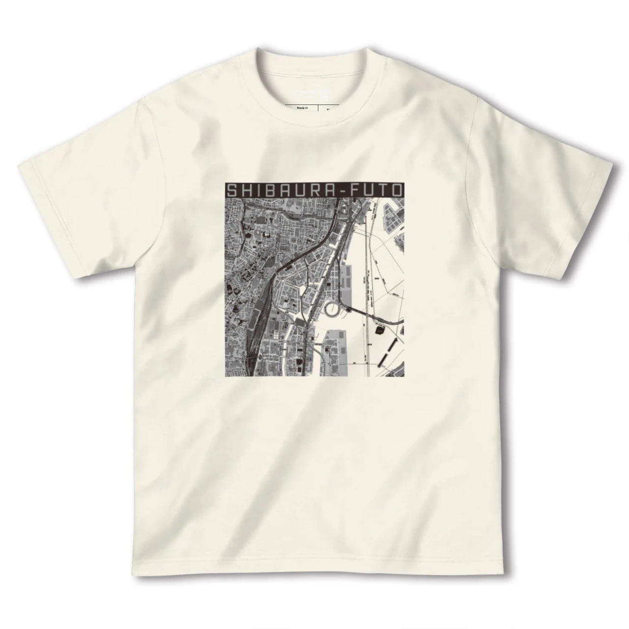 【芝浦ふ頭(東京都)】地図柄ヘビーウェイトTシャツ