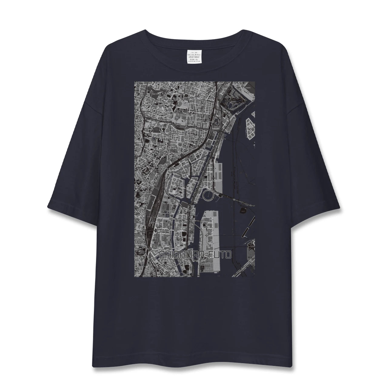 【芝浦ふ頭(東京都)】地図柄ビッグシルエットTシャツ