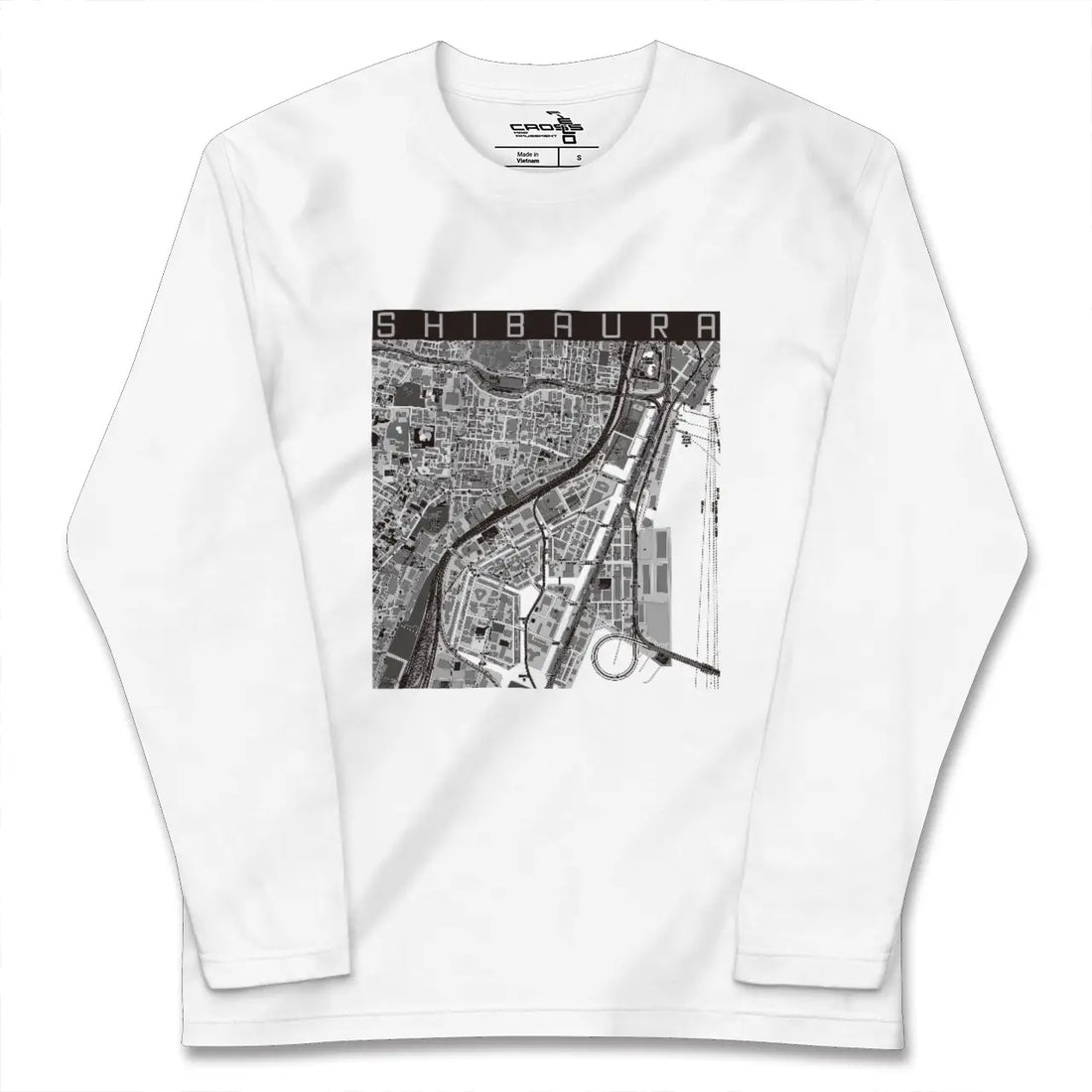 【芝浦(東京都)】地図柄ロングスリーブTシャツ