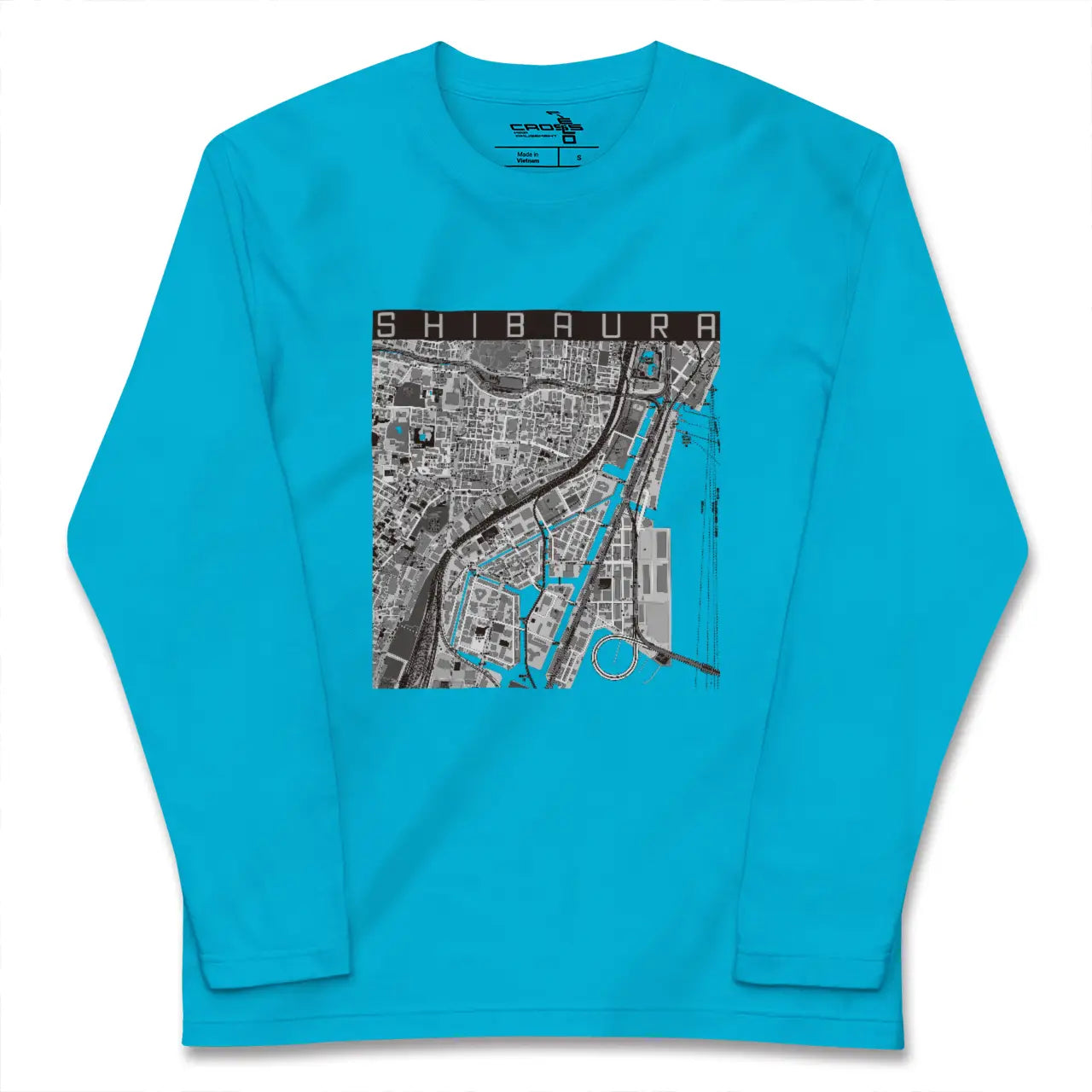 【芝浦(東京都)】地図柄ロングスリーブTシャツ