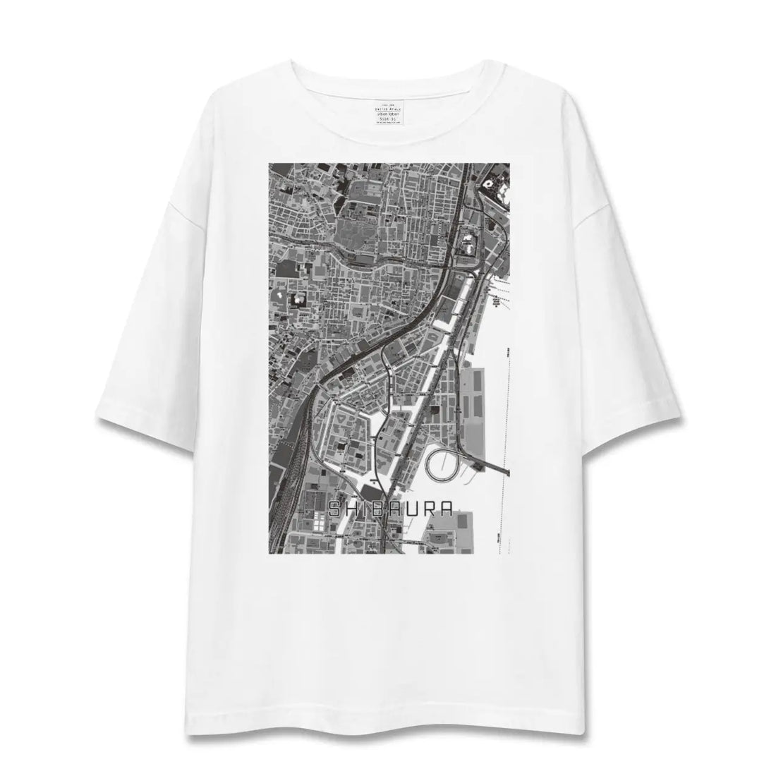 【芝浦(東京都)】地図柄ビッグシルエットTシャツ