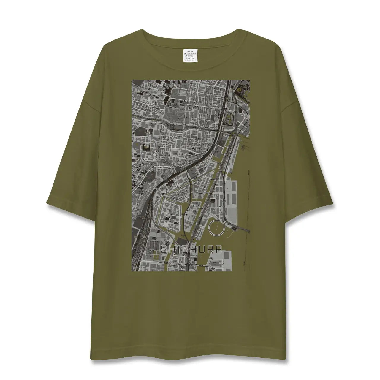 【芝浦(東京都)】地図柄ビッグシルエットTシャツ