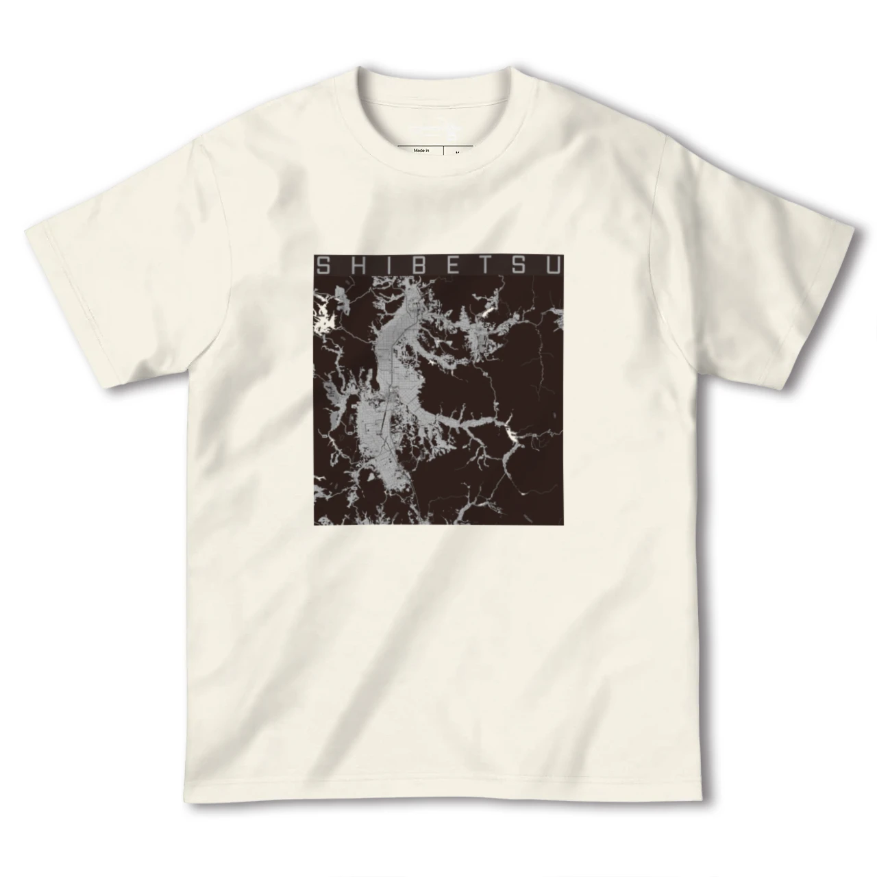 【士別(北海道)】地図柄ヘビーウェイトTシャツ