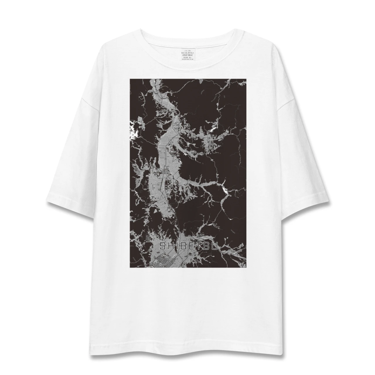【士別(北海道)】地図柄ビッグシルエットTシャツ