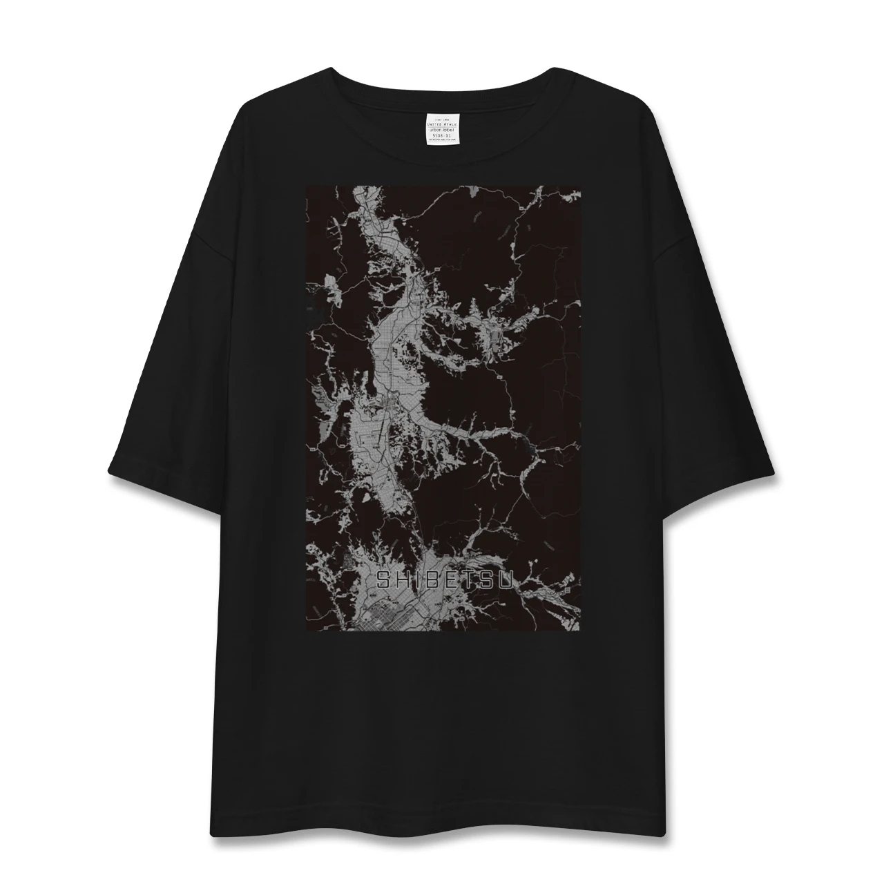 【士別(北海道)】地図柄ビッグシルエットTシャツ