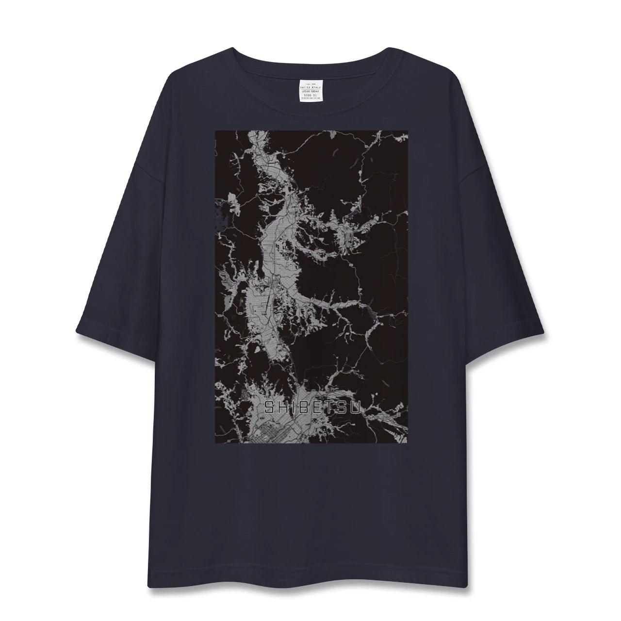 【士別(北海道)】地図柄ビッグシルエットTシャツ