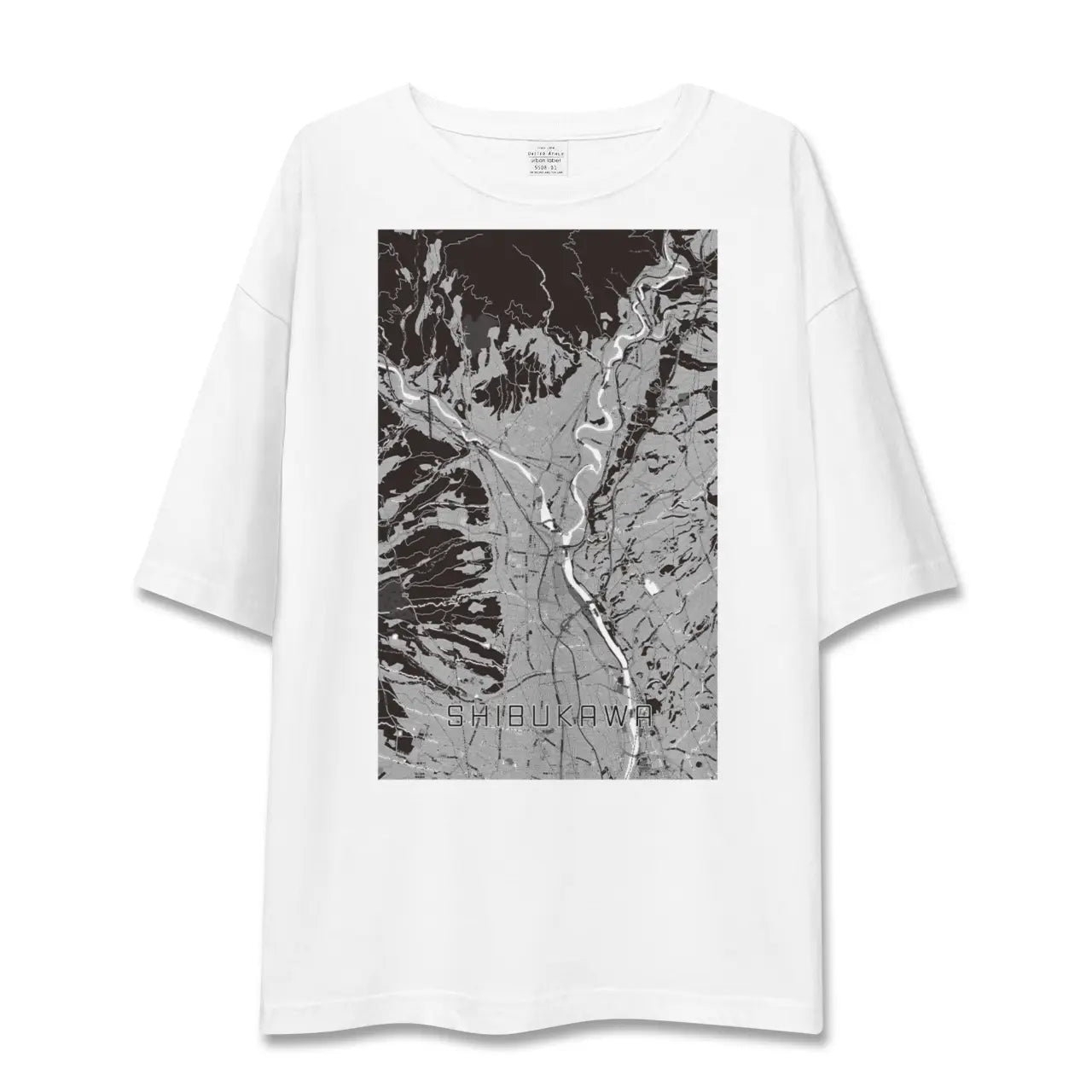 【渋川(群馬県)】地図柄ビッグシルエットTシャツ