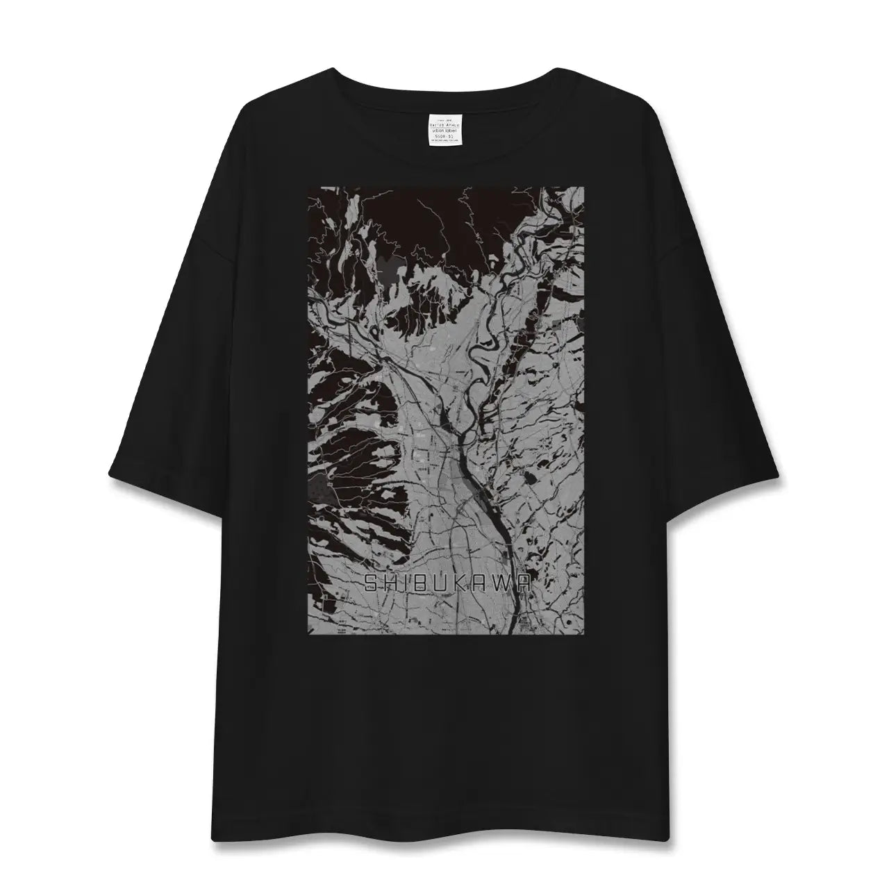 【渋川(群馬県)】地図柄ビッグシルエットTシャツ