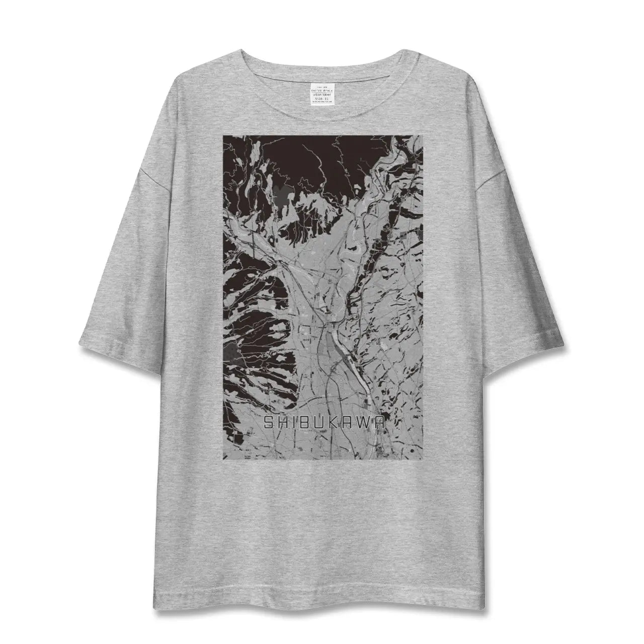 【渋川(群馬県)】地図柄ビッグシルエットTシャツ