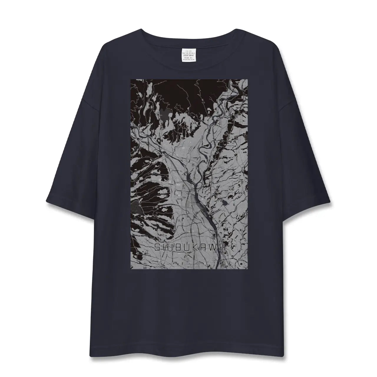 【渋川(群馬県)】地図柄ビッグシルエットTシャツ