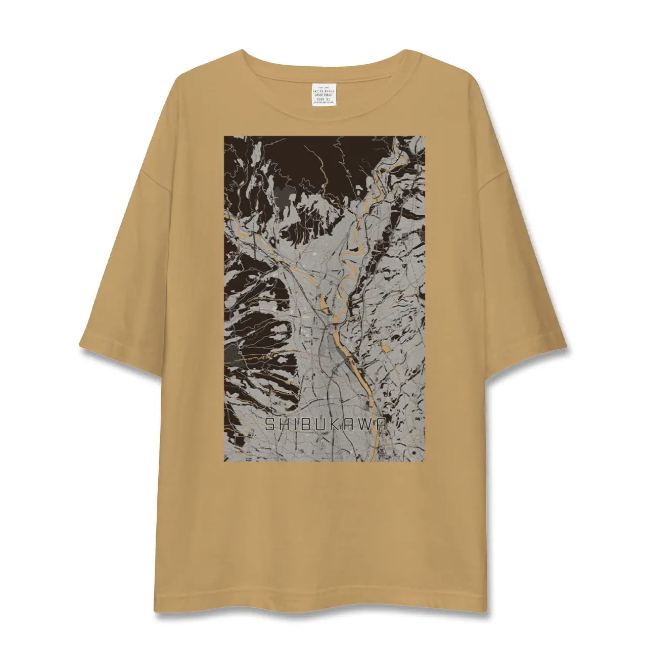 【渋川(群馬県)】地図柄ビッグシルエットTシャツ