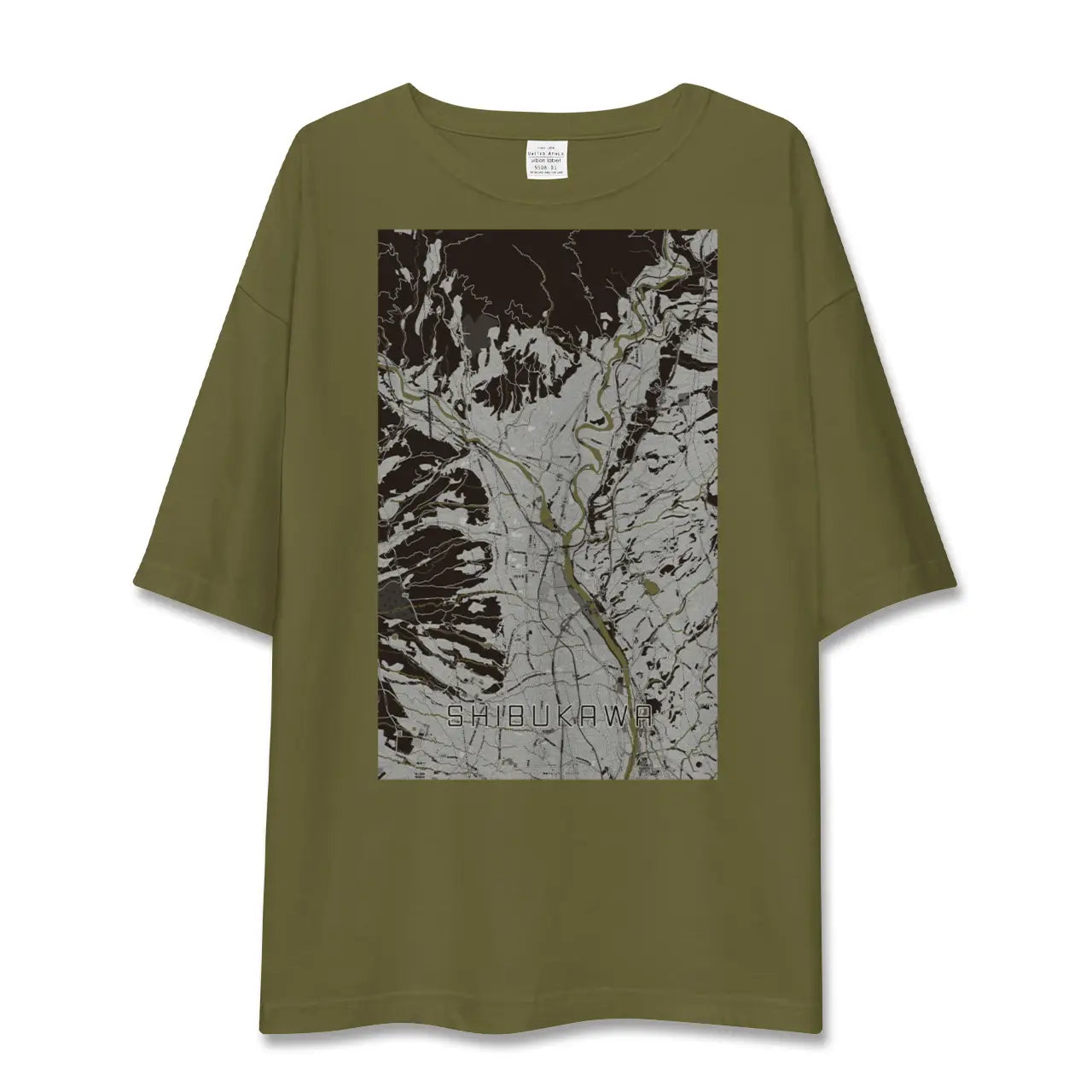 【渋川(群馬県)】地図柄ビッグシルエットTシャツ