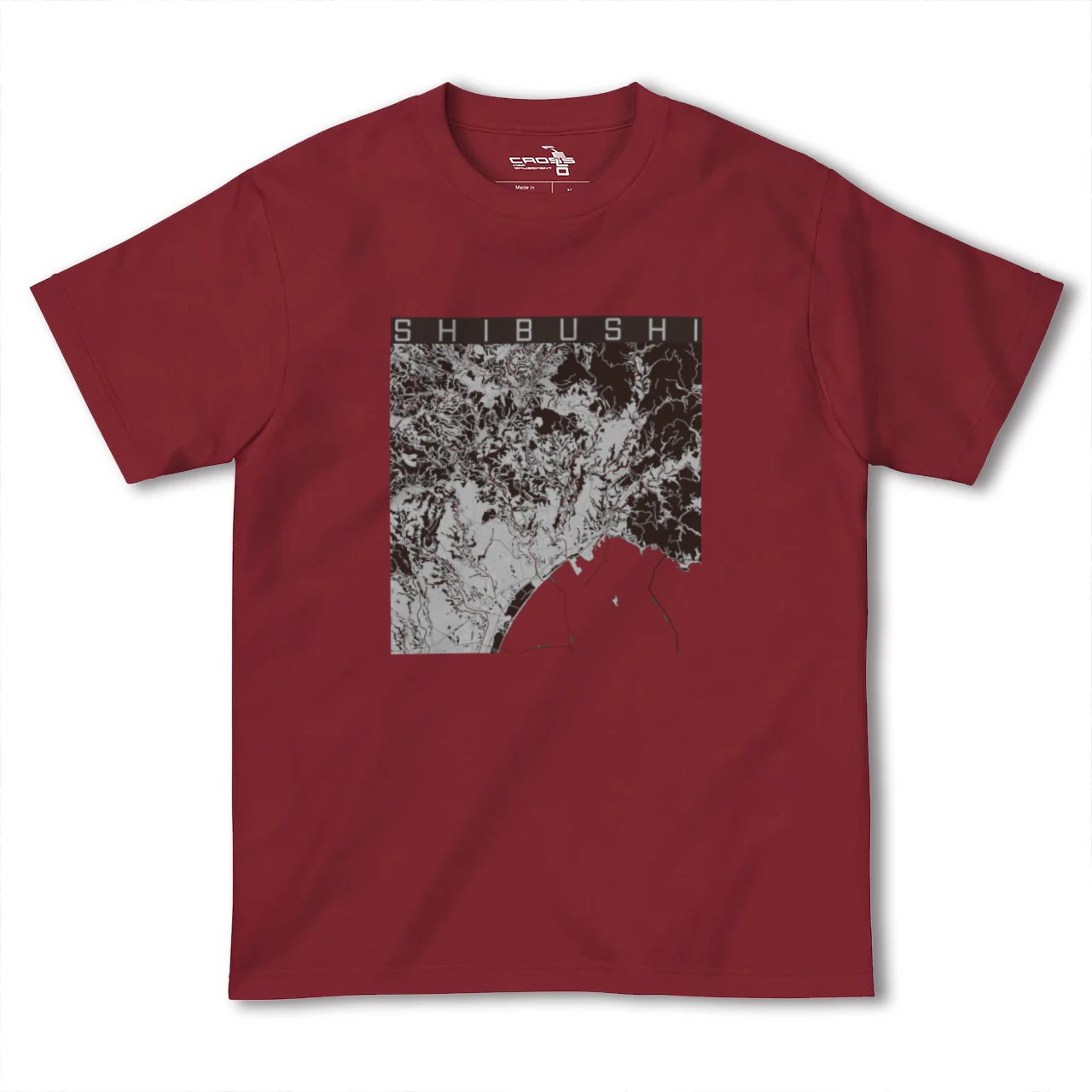 【志布志(鹿児島県)】地図柄ヘビーウェイトTシャツ