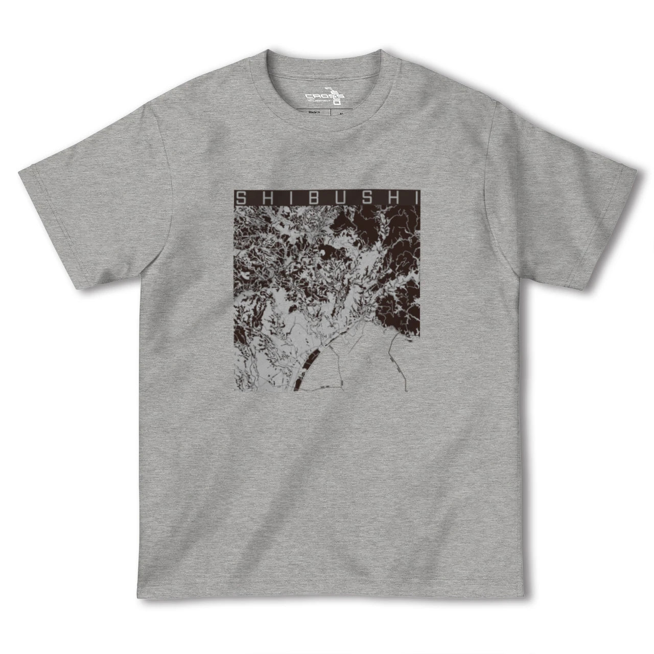 【志布志(鹿児島県)】地図柄ヘビーウェイトTシャツ