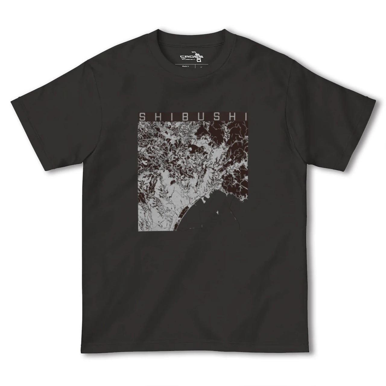 【志布志(鹿児島県)】地図柄ヘビーウェイトTシャツ