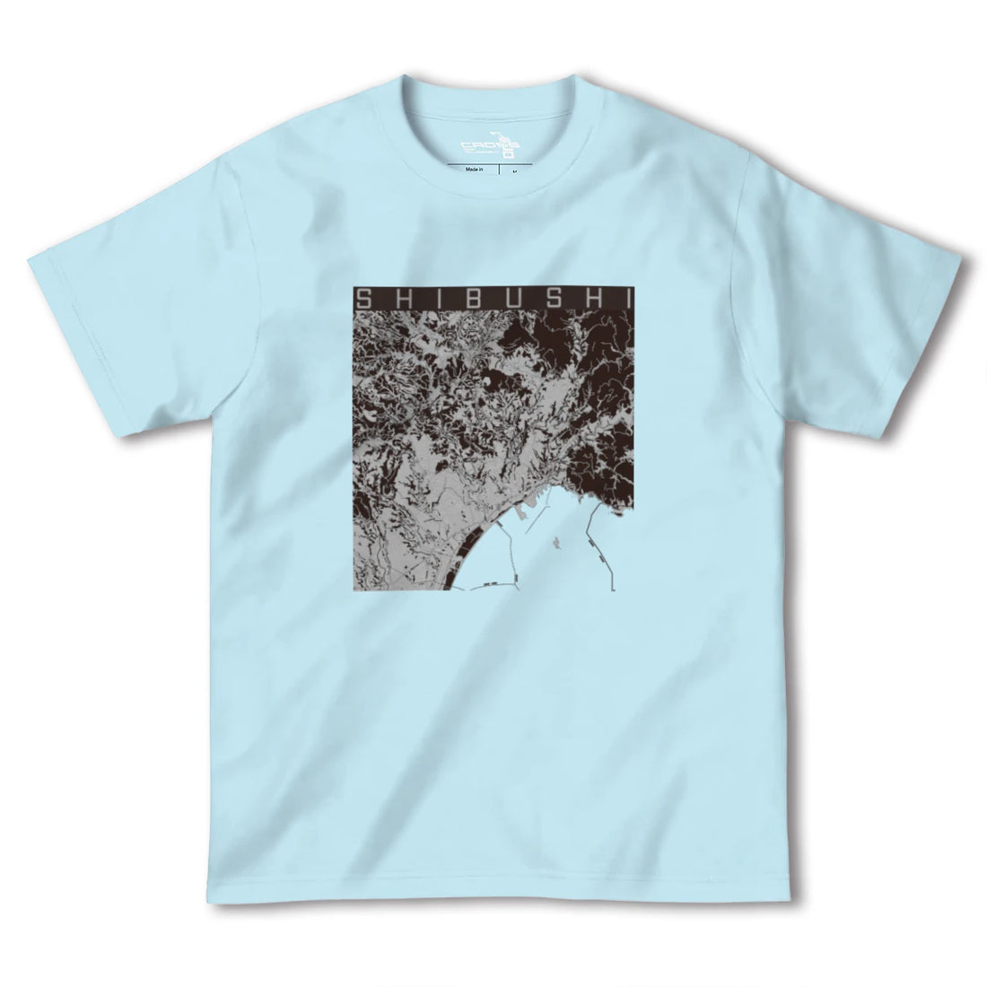 【志布志(鹿児島県)】地図柄ヘビーウェイトTシャツ