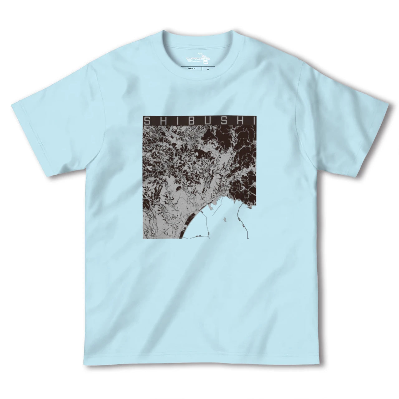 【志布志(鹿児島県)】地図柄ヘビーウェイトTシャツ