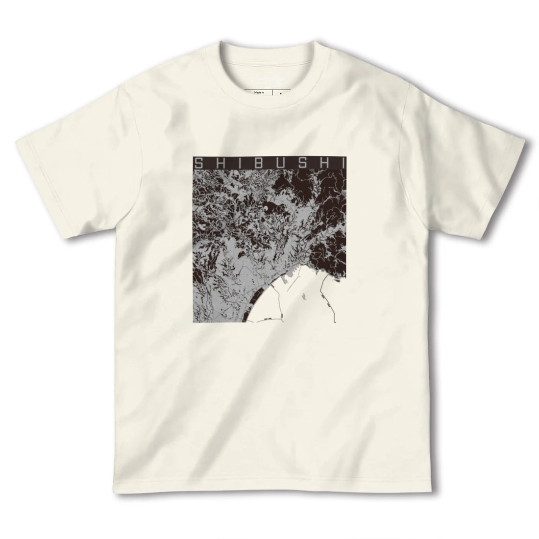 【志布志(鹿児島県)】地図柄ヘビーウェイトTシャツ