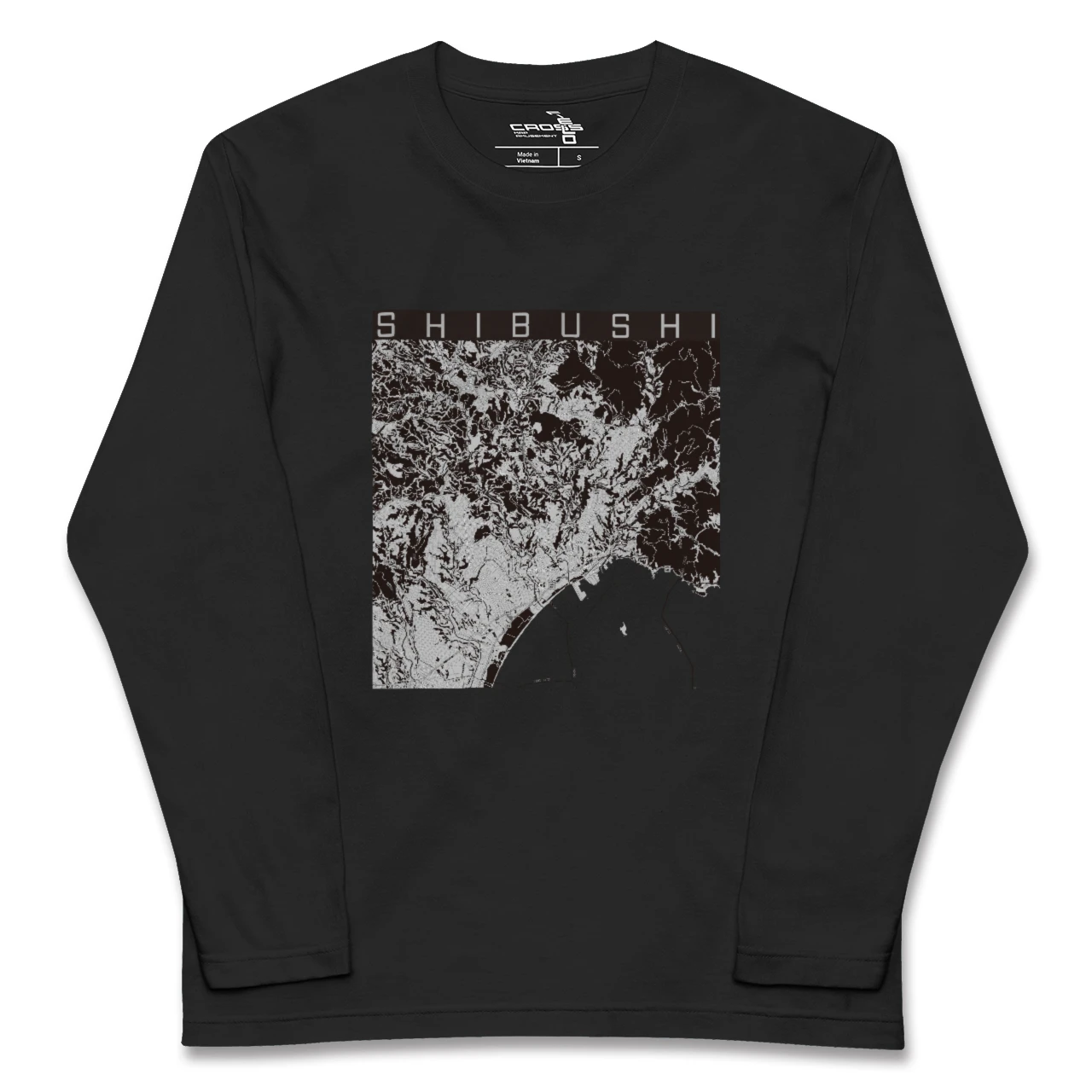 【志布志(鹿児島県)】地図柄ロングスリーブTシャツ