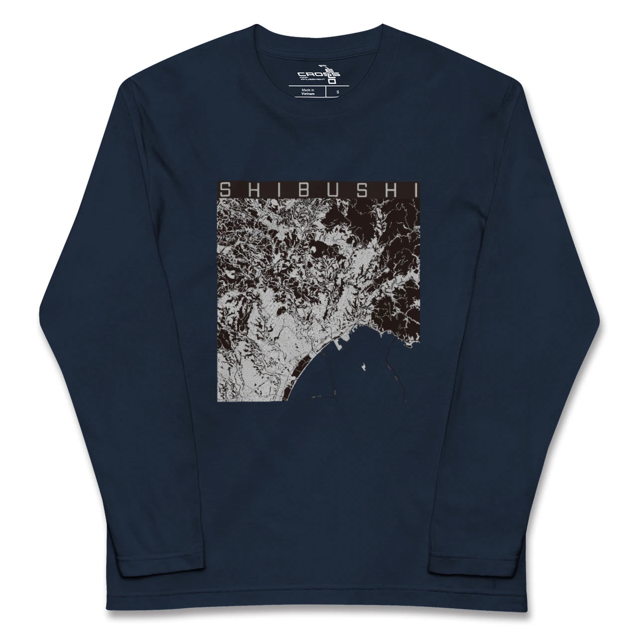 【志布志(鹿児島県)】地図柄ロングスリーブTシャツ