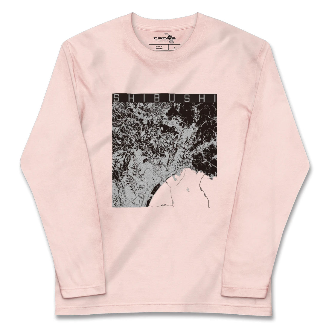 【志布志(鹿児島県)】地図柄ロングスリーブTシャツ