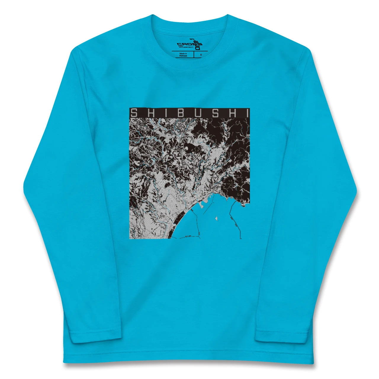 【志布志(鹿児島県)】地図柄ロングスリーブTシャツ