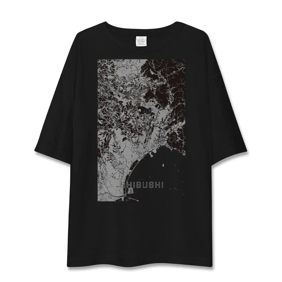 【志布志(鹿児島県)】地図柄ビッグシルエットTシャツ