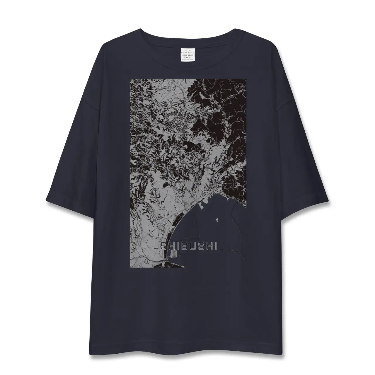 【志布志(鹿児島県)】地図柄ビッグシルエットTシャツ