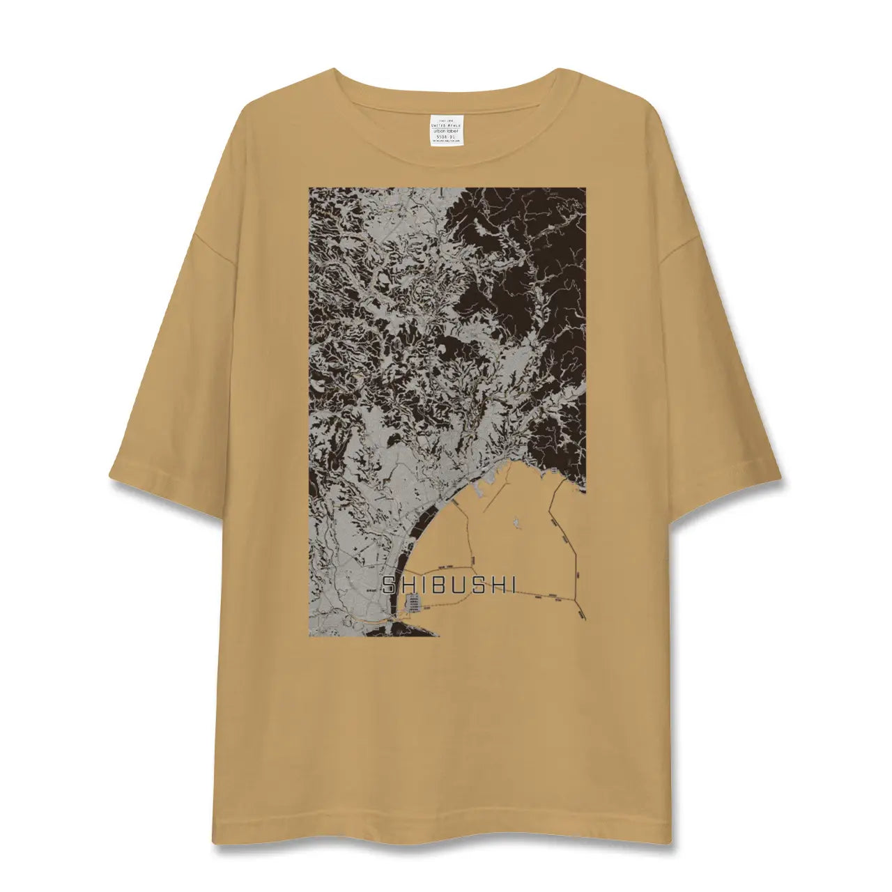 【志布志(鹿児島県)】地図柄ビッグシルエットTシャツ