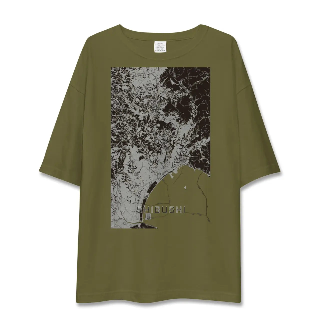 【志布志(鹿児島県)】地図柄ビッグシルエットTシャツ