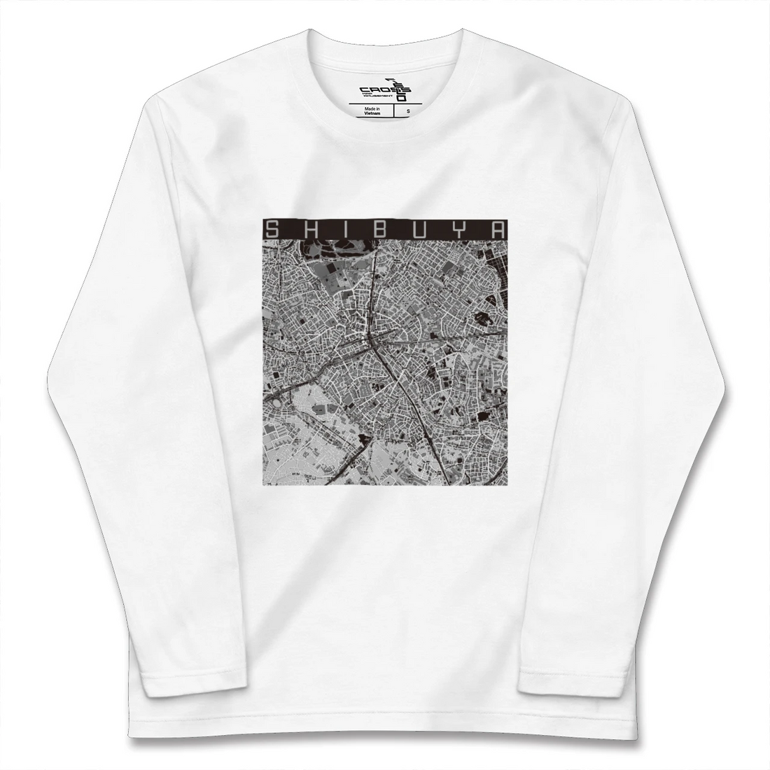【渋谷(東京都)】地図柄ロングスリーブTシャツ
