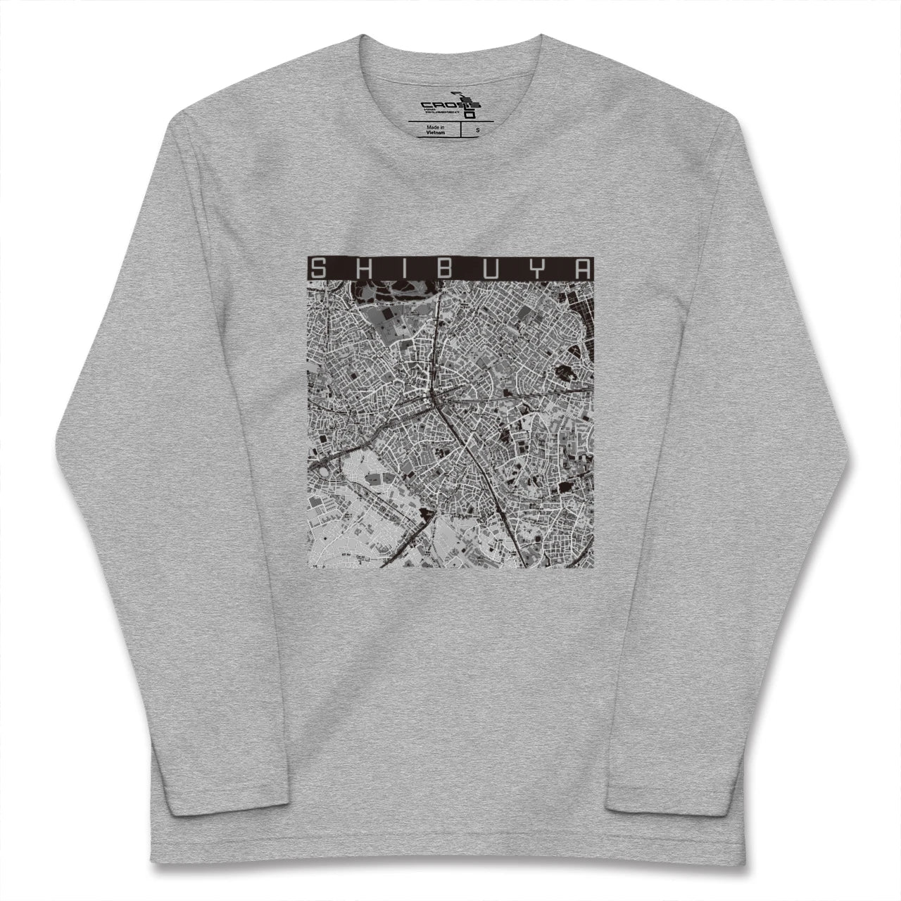 【渋谷(東京都)】地図柄ロングスリーブTシャツ