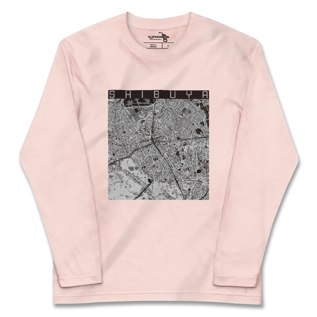 【渋谷(東京都)】地図柄ロングスリーブTシャツ