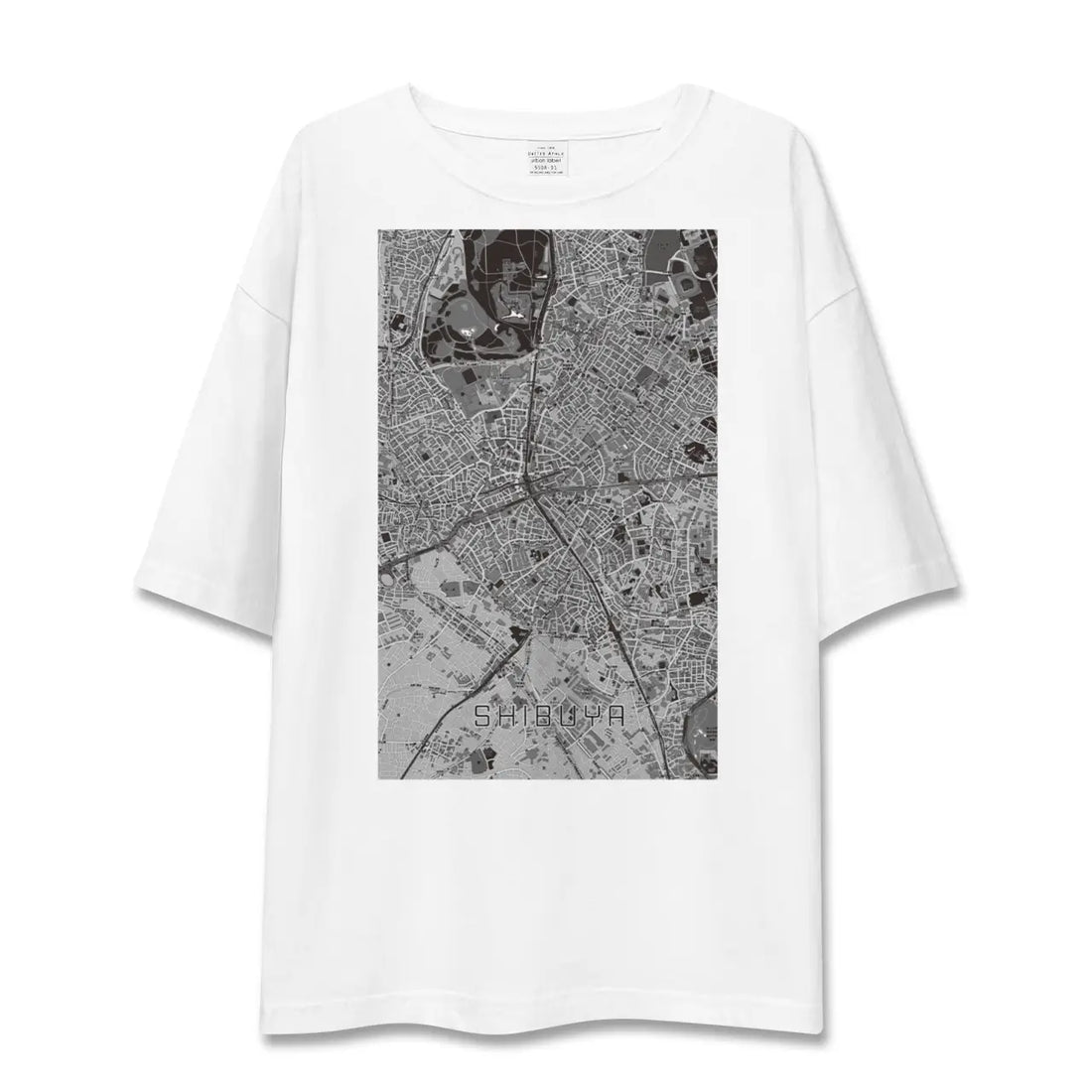【渋谷(東京都)】地図柄ビッグシルエットTシャツ