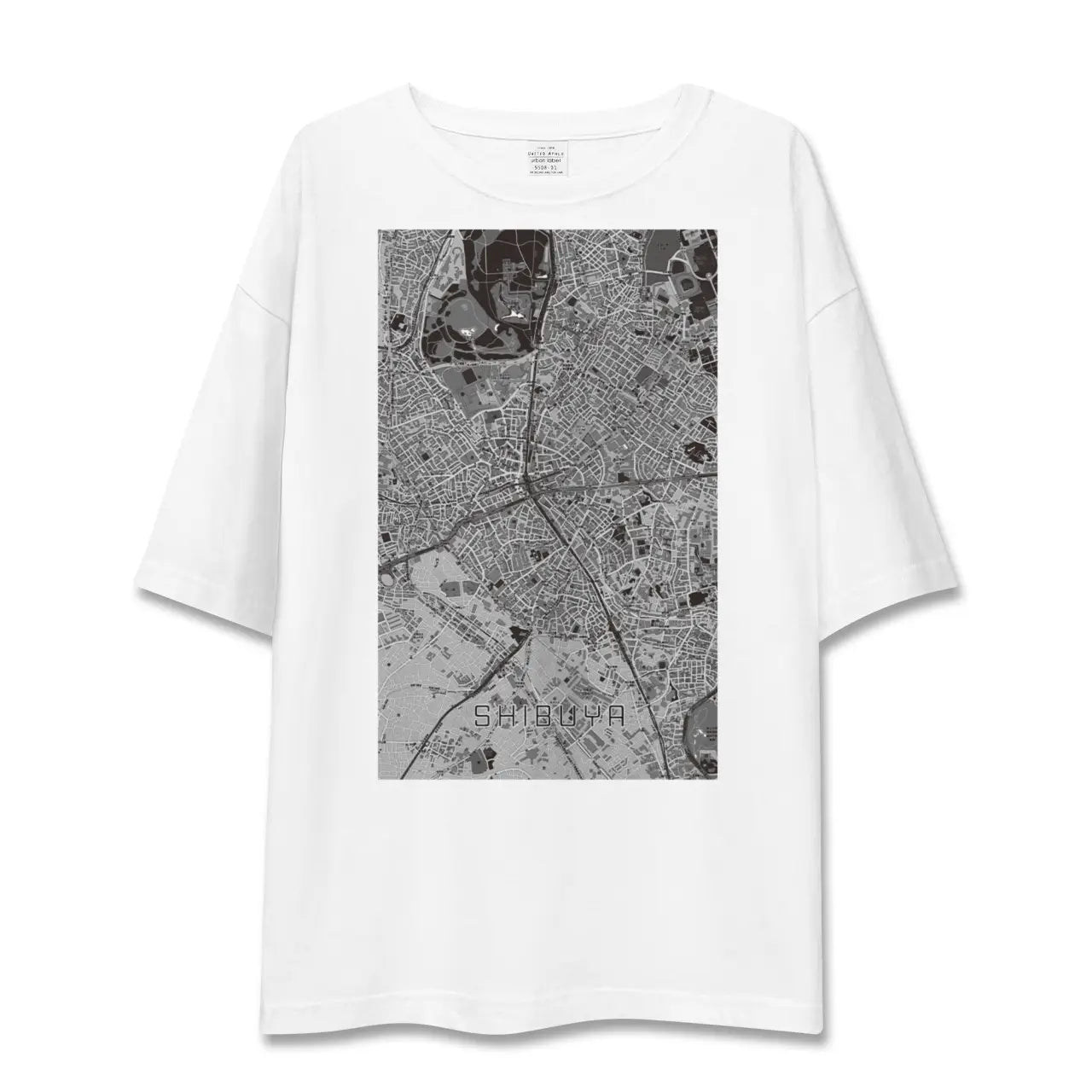 【渋谷(東京都)】地図柄ビッグシルエットTシャツ