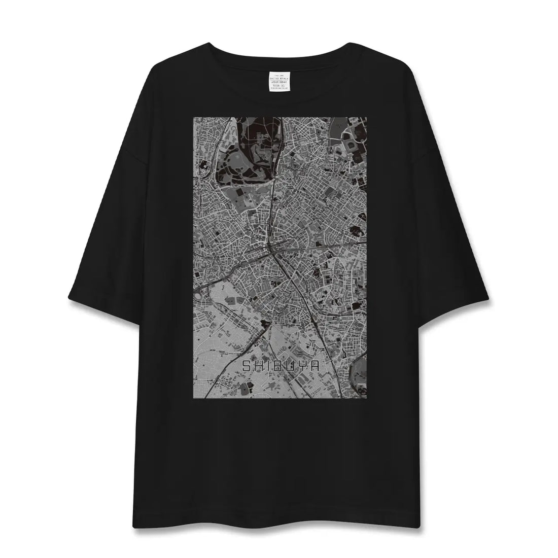 【渋谷(東京都)】地図柄ビッグシルエットTシャツ