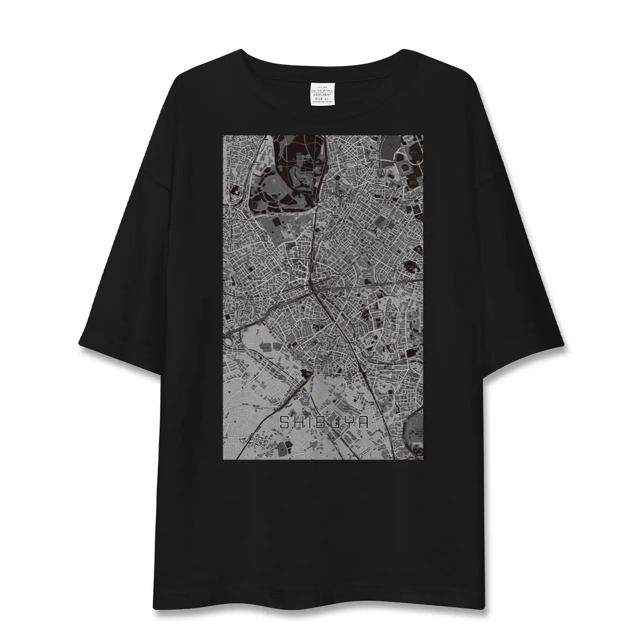 【渋谷(東京都)】地図柄ビッグシルエットTシャツ